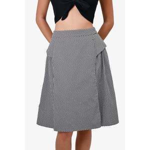 Pre-loved Chanel™ Black/White Polka Dot A-Line Mini Skirt Size 36